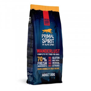 PRIMAL SPIRIT WILD WATERS sausā barība suņiem Zivis, vista 12kg